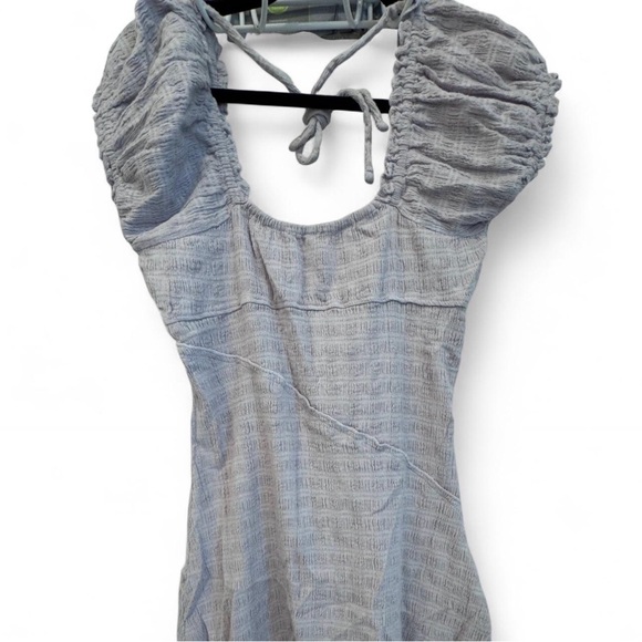 FREE PEOPLE Elle Cute Romantic Ruffles Asymmetrical Mini Dress Size M - Picture 4 of 4